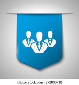 Vector user icon of man in business suit