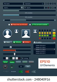 Vector User Interface Elements