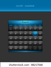 Vector User Interface Elements - Calendar