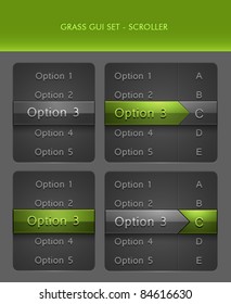 Vector User Interface Elements - Scrollers