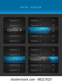 Vector User Interface Elements - Scrollers
