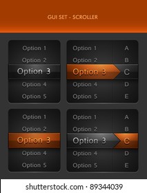 Vector User Interface Elements - Scrollers