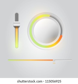 Vector user interface scanning elements