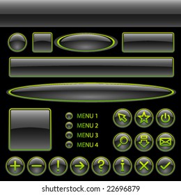 Vector User Interface Set
