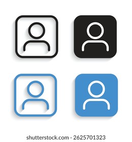 Vector User Profile Icon Set