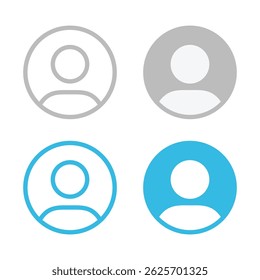 Vector User Profile Icon Set