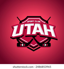 Vector Utah State Sport Club Emblem
