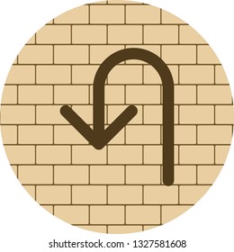  Vector U-turn Icon