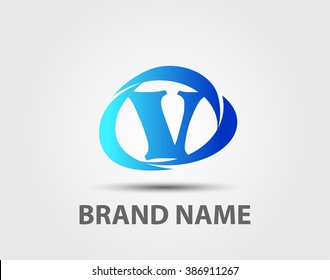 Vector V logo icons
