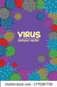 Vector vaccine to fight virus. Cartoon doctor character fighting with virus. COVID-19 Novel Coronavirus for background