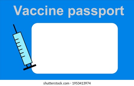 vector of vaccine passport for documented that people already got covid-19 vaccine. healthcare and medical concept