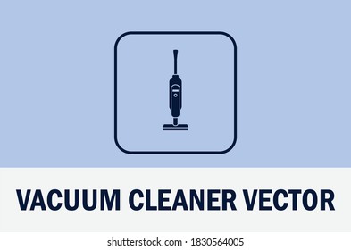 Vector of vacuum cleaner isolated on pastel background. For designer.