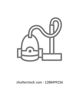 Vector vacuum cleaner line icon. Symbol and sign illustration design. Isolated on white background