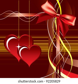 Vector Valentine Background. Abstract Illustration.