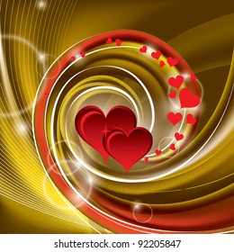 Vector Valentine Background. Abstract Illustration.