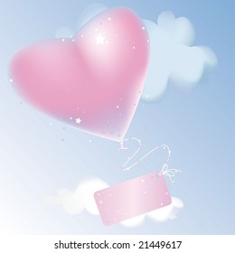 vector valentine background with heart