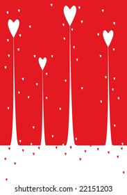 vector valentine background with heart