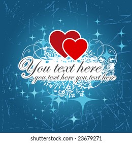 vector valentine background with heart