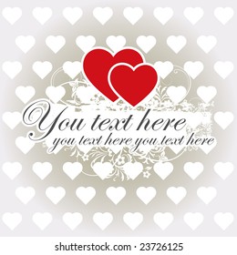 vector valentine background with heart