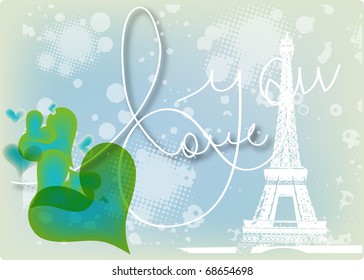 vector valentine background with heart