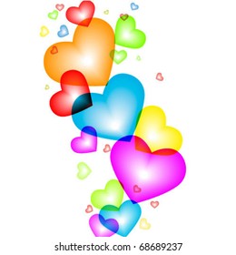 vector valentine background with heart