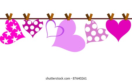 vector valentine background with heart