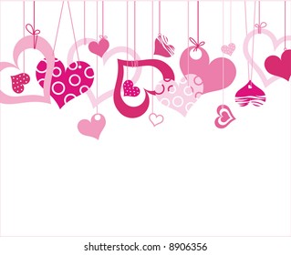 vector valentine background with heart