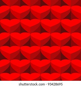 Vector valentine background. Seamless wallpaper background. Hearts