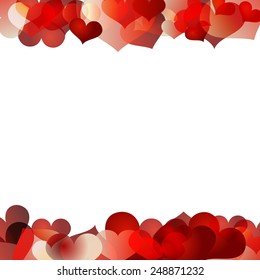 vector valentine background with shiny heart