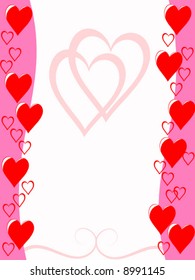 vector valentine card