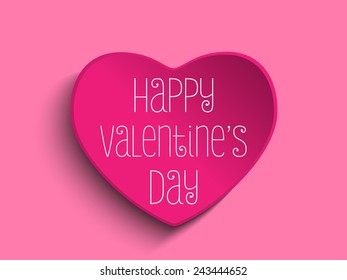 Vector - Valentine Day Love Heart Pink Background