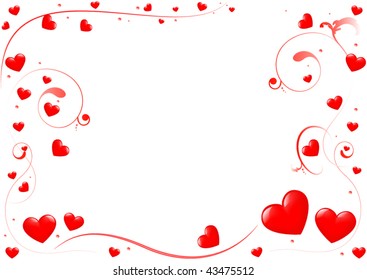 vector of valentine frame