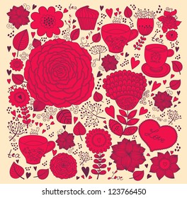 Vector Valentine Greeting card