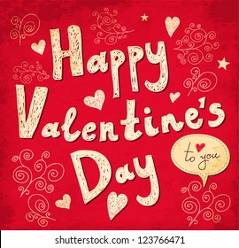Vector Valentine Greeting card