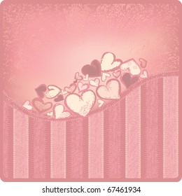 Vector Valentine greeting card