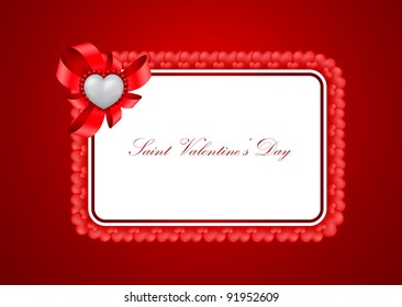 vector valentine greeting card