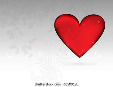 Vector Valentine heart  background  template  - Vector  heart background illustration
