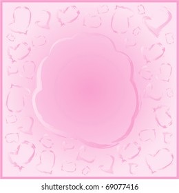 Vector valentine heart card. Format EPS 10.