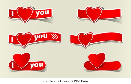 Vector valentine heart pattern