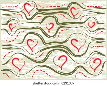 vector valentine hearts