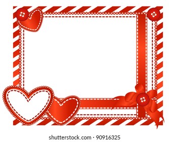 Vector of Valentine horizontal card