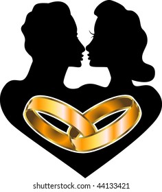 Vector Valentine Icon Love Logo also available with Text.