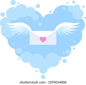 Vector Valentine Love Letter Illustration