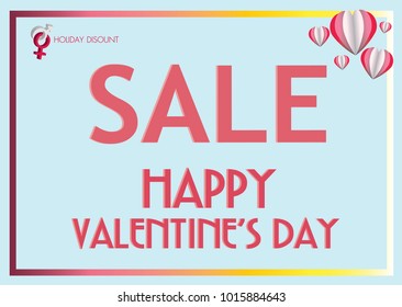 Vector Valentine Sale Background