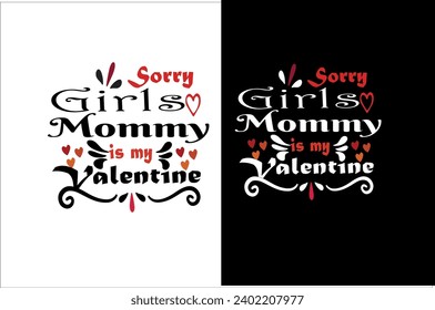 Vector valentine typography t-Shirt Design