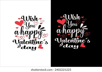 Diseño de camiseta de tipografía vectorial valentina
