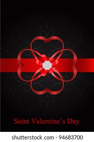 vector valentine vintage greeting card