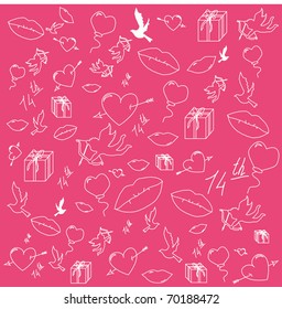 vector valentines background