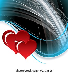 Vector Valentines Background. Abstract Eps10 Illustration.