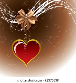 Vector Valentines Background. Abstract Eps10 Illustration.